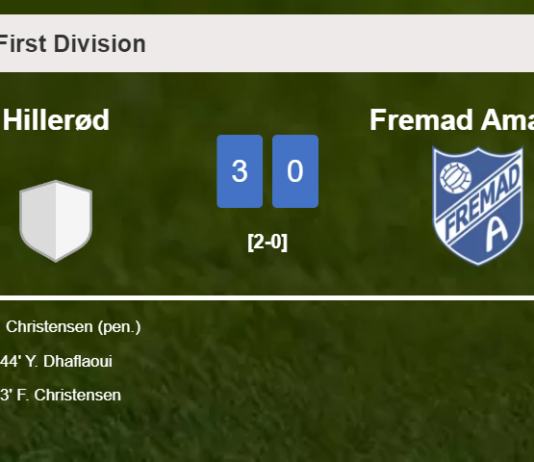 Hillerød wipes out Fremad Amager with 2 goals from F. Christensen