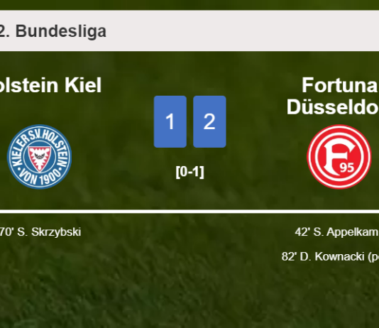 Fortuna Düsseldorf overcomes Holstein Kiel 2-1