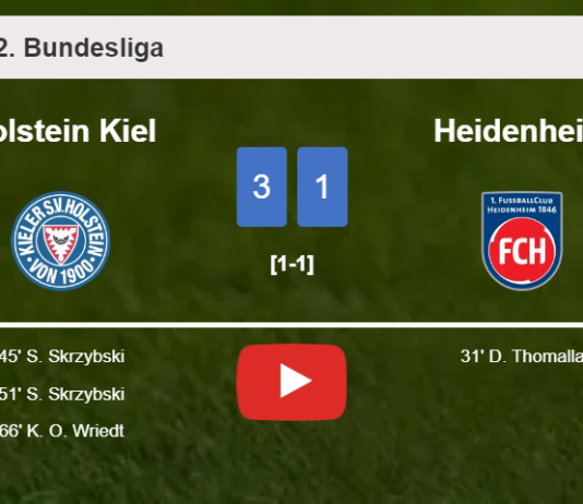 Holstein Kiel prevails over Heidenheim 3-1 after recovering from a 0-1 deficit. HIGHLIGHTS