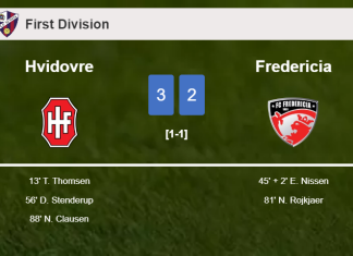 Hvidovre prevails over Fredericia 3-2