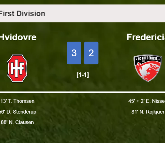 Hvidovre prevails over Fredericia 3-2