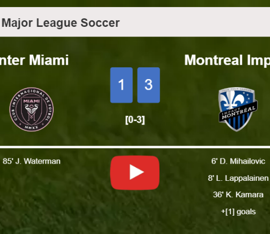 Montreal Impact overcomes Inter Miami 3-1. HIGHLIGHTS