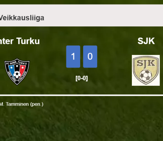 Inter Turku overcomes SJK 1-0 with a goal scored by M. Tamminen