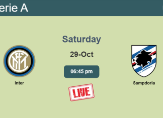 How to watch Inter vs. Sampdoria on live stream and at what time