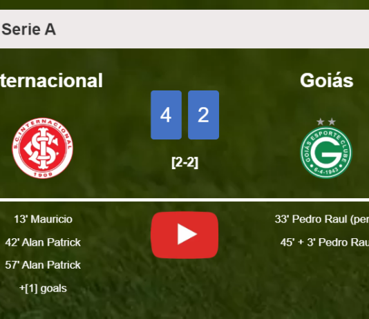 Internacional conquers Goiás 4-2. HIGHLIGHTS