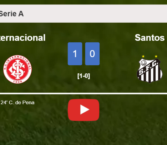 Internacional conquers Santos 1-0 with a goal scored by C. de. HIGHLIGHTS