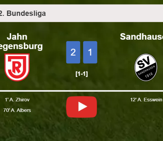 Jahn Regensburg overcomes Sandhausen 2-1. HIGHLIGHTS