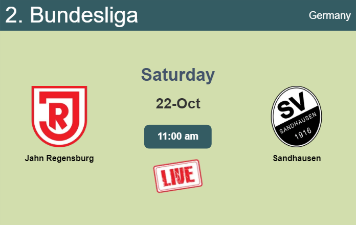 How to watch Jahn Regensburg vs. Sandhausen on live stream and at what time