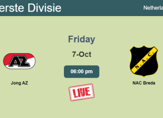 How to watch Jong AZ vs. NAC Breda on live stream and at what time