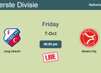 How to watch Jong Utrecht vs. Almere City on live stream and at what time