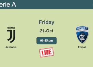How to watch Juventus vs. Empoli on live stream and at what time