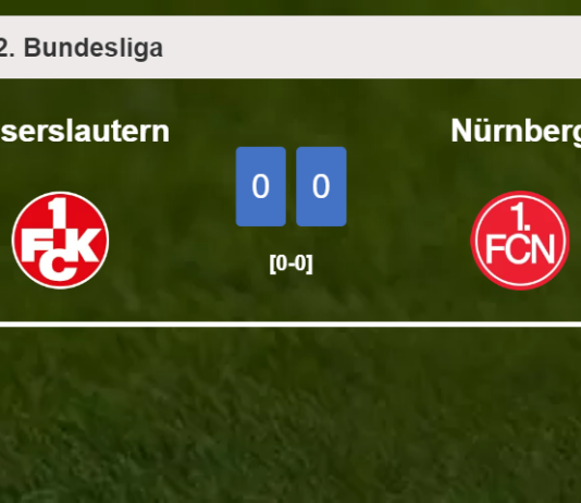 Kaiserslautern draws 0-0 with Nürnberg on Saturday