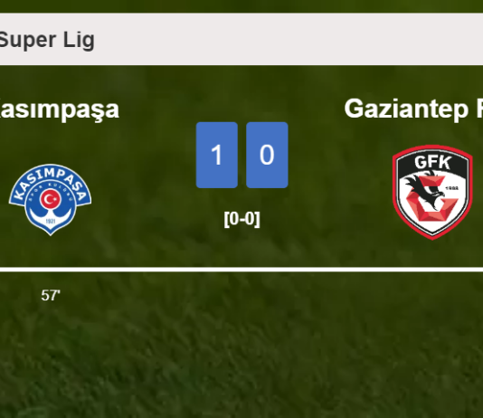 Kasımpaşa prevails over Gaziantep F.K. 1-0 with a goal scored by 