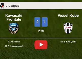 Kawasaki Frontale conquers Vissel Kobe 2-1. HIGHLIGHTS