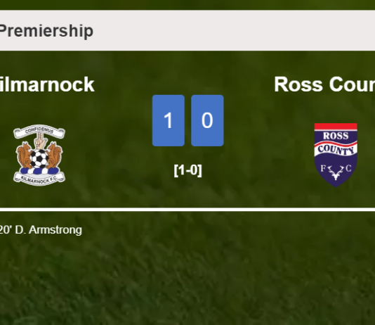 Kilmarnock overcomes Ross County 1-0 with a goal scored by D. Armstrong