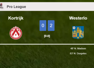 Westerlo surprises Kortrijk with a 2-0 win