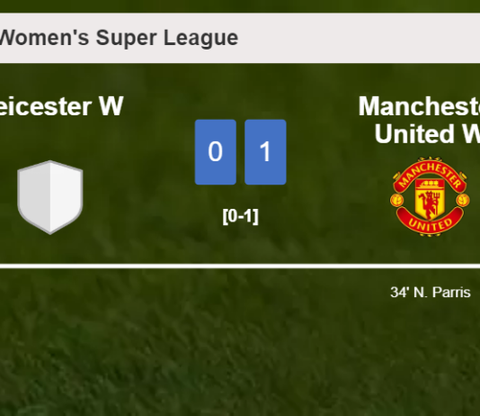 Manchester United overcomes Leicester 1-0 with a goal scored by N. Parris