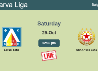 How to watch Levski Sofia vs. CSKA 1948 Sofia on live stream and at what time