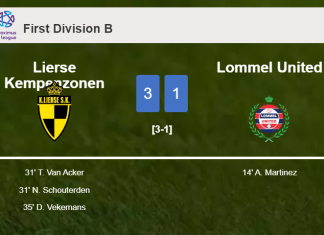 Lierse Kempenzonen tops Lommel United 3-1 after recovering from a 0-1 deficit