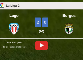 Lugo surprises Burgos with a 2-0 win. HIGHLIGHTS