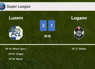 Luzern tops Lugano 3-1 with 2 goals from M. Meyer