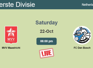 How to watch MVV Maastricht vs. FC Den Bosch on live stream and at what time