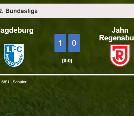 Magdeburg defeats Jahn Regensburg 1-0 with a goal scored by L. Schuler