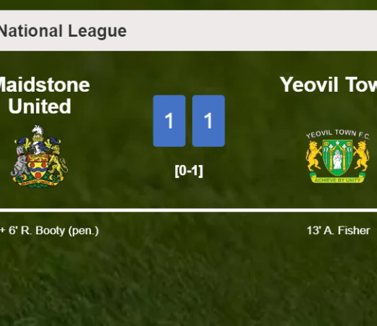 Maidstone United clutches a draw against Yeovil Town