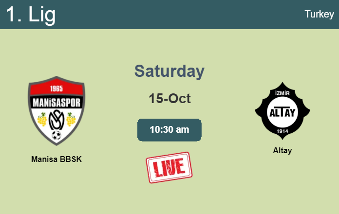How to watch Manisa BBSK vs. Altay on live stream and at what time