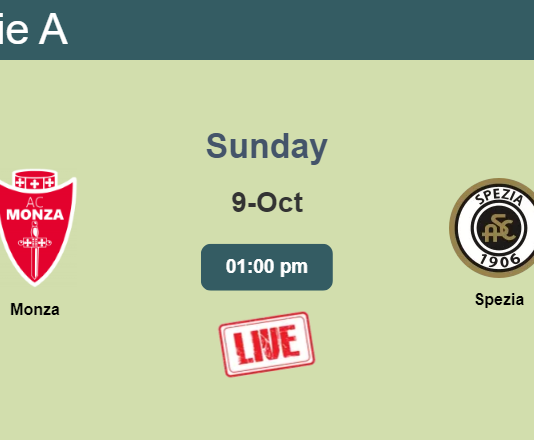 How to watch Monza vs. Spezia on live stream and at what time