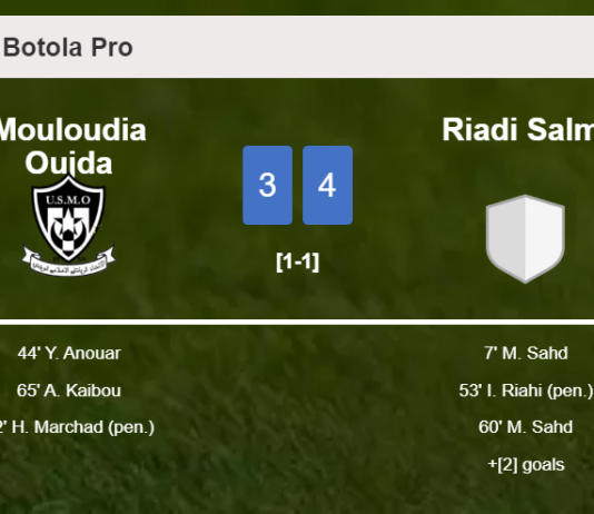 Riadi Salmi beats Mouloudia Oujda 4-3
