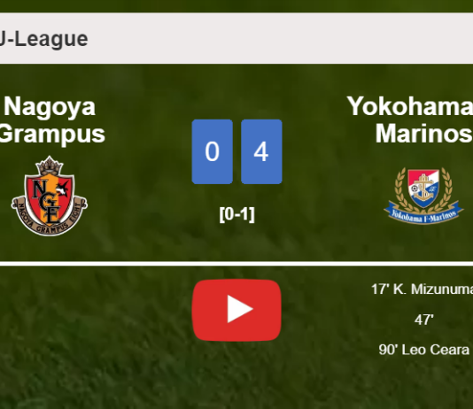 Yokohama F. Marinos beats Nagoya Grampus 4-0 after playing a incredible match. HIGHLIGHTS