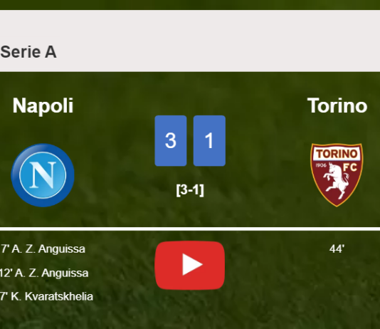 Napoli conquers Torino 3-1. HIGHLIGHTS