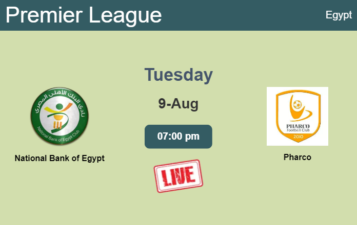 How to watch National Bank of Egypt vs. Pharco on live stream and at what time