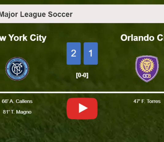 New York City recovers a 0-1 deficit to conquer Orlando City 2-1. HIGHLIGHTS