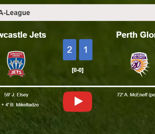 Newcastle Jets grabs a 2-1 win against Perth Glory. HIGHLIGHTS
