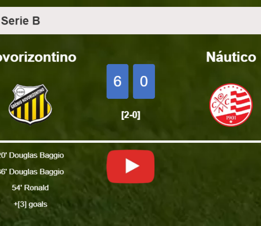 Novorizontino obliterates Náutico 6-0 with a fantastic performance. HIGHLIGHTS