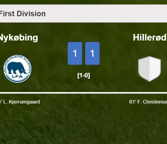 Nykøbing and Hillerød draw 1-1 on Saturday