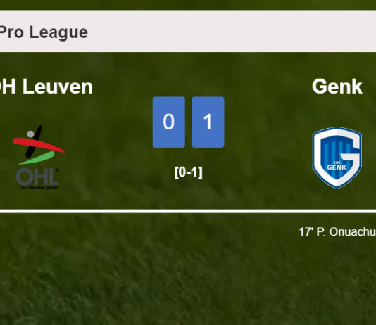 Genk beats OH Leuven 1-0 with a goal scored by P. Onuachu