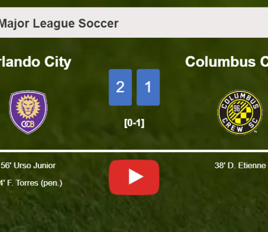 Orlando City recovers a 0-1 deficit to beat Columbus Crew 2-1. HIGHLIGHTS