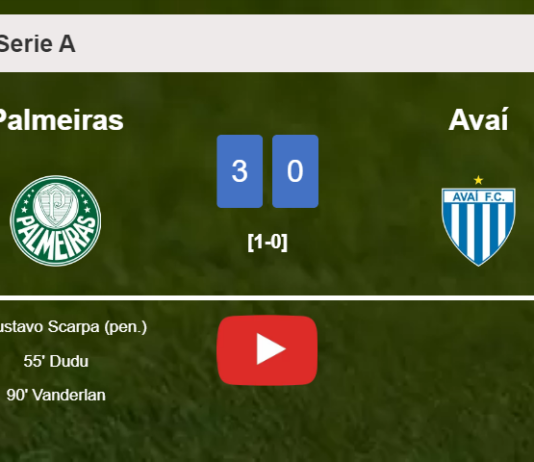 Palmeiras conquers Avaí 3-0. HIGHLIGHTS