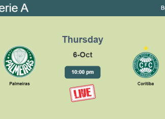 How to watch Palmeiras vs. Coritiba on live stream and at what time