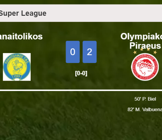 Olympiakos Piraeus tops Panaitolikos 2-0 on Saturday