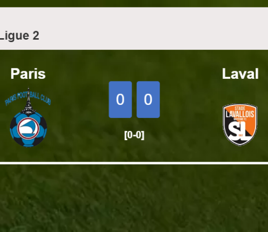 Paris draws 0-0 with Laval on Saturday