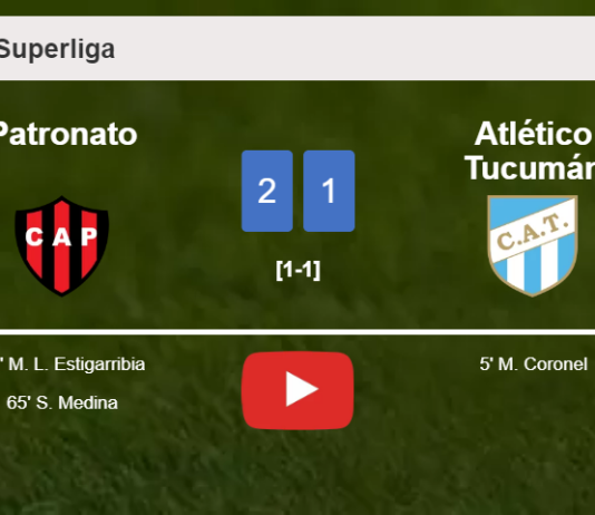 Patronato recovers a 0-1 deficit to overcome Atlético Tucumán 2-1. HIGHLIGHTS