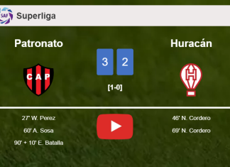 Patronato prevails over Huracán 3-2. HIGHLIGHTS