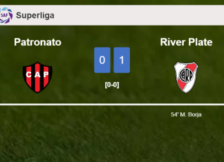 River Plate overcomes Patronato 1-0 with a goal scored by M. Borja