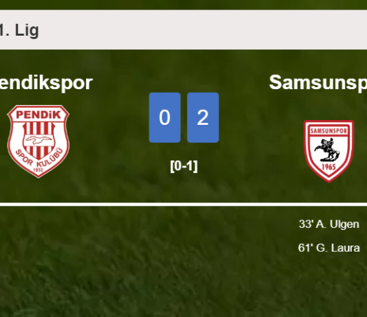 Samsunspor beats Pendikspor 2-0 on Saturday