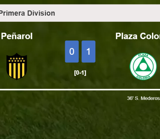 Plaza Colonia defeats Peñarol 1-0 with a goal scored by S. Mederos