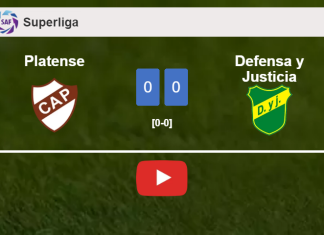 Platense draws 0-0 with Defensa y Justicia on Saturday. HIGHLIGHTS
